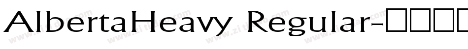 AlbertaHeavy Regular字体转换